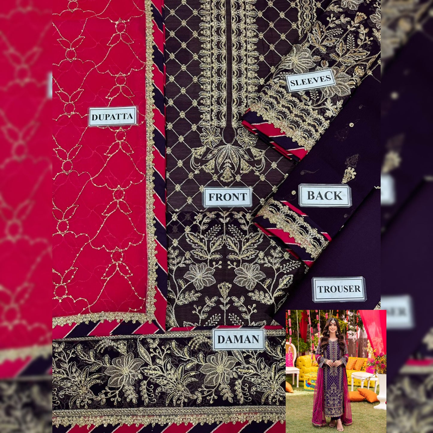 Asim Jofa Chiffon Fancy