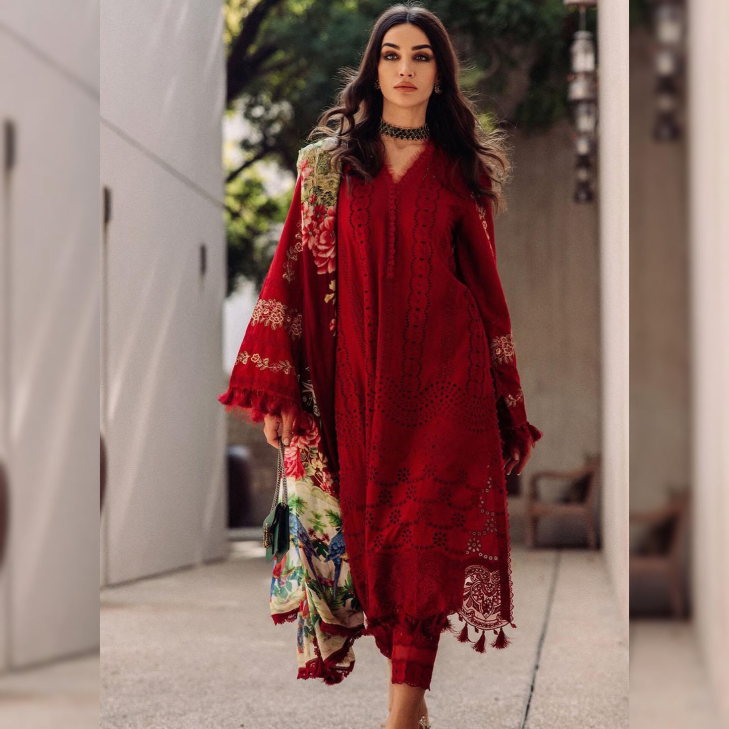 Crimson Lawn Fancy