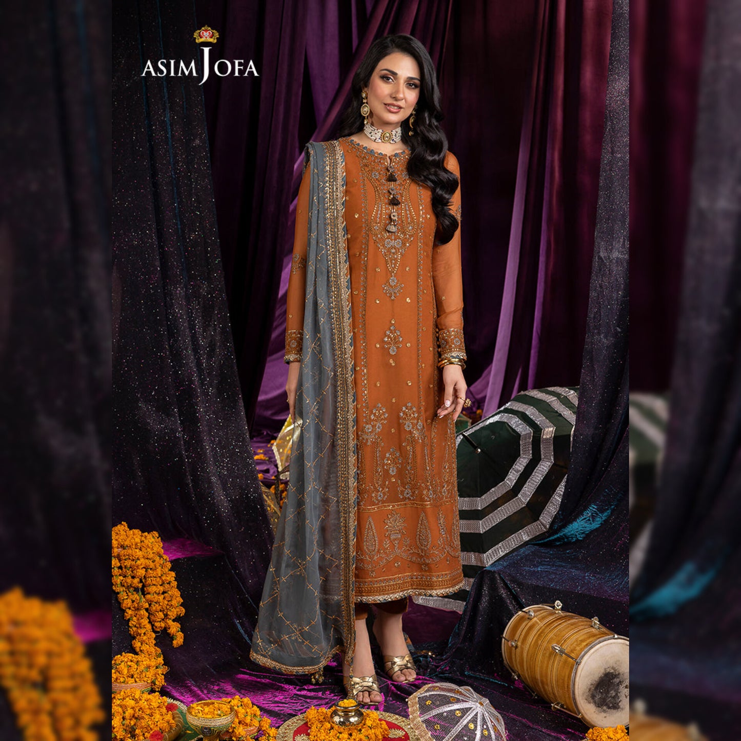 Asim Jofa Chiffon Fancy
