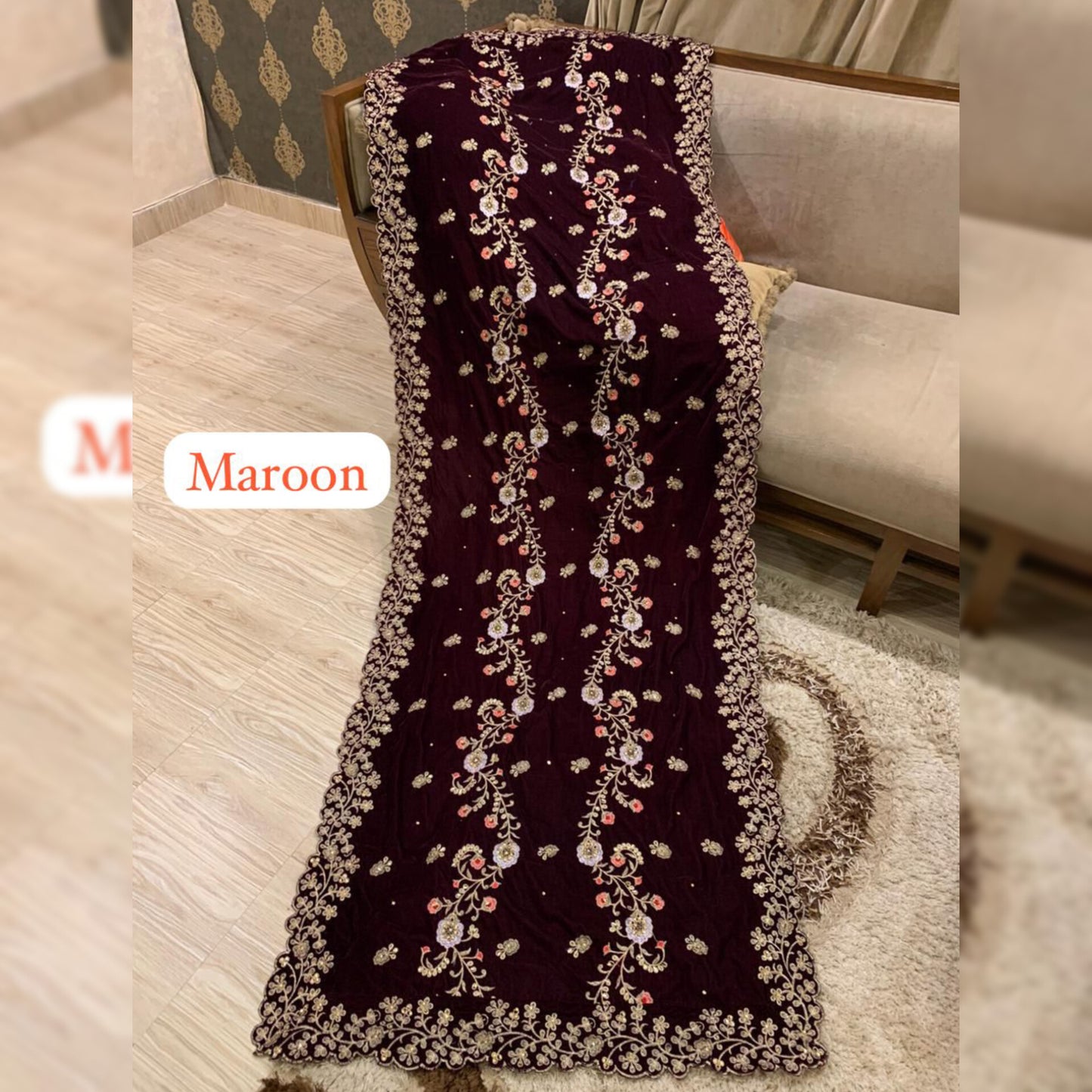 Velvet Shawl Fancy