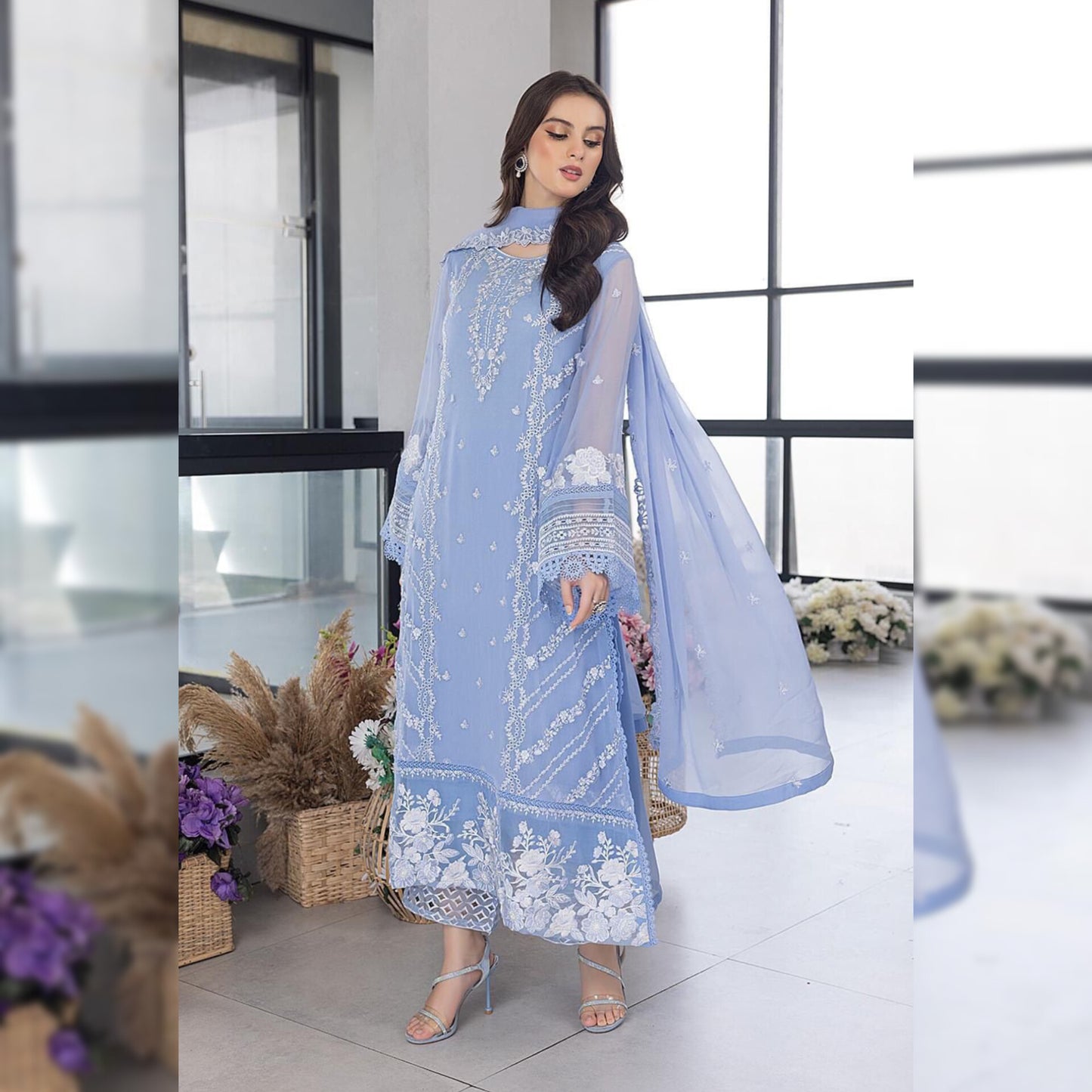 Azure Organza Fancy