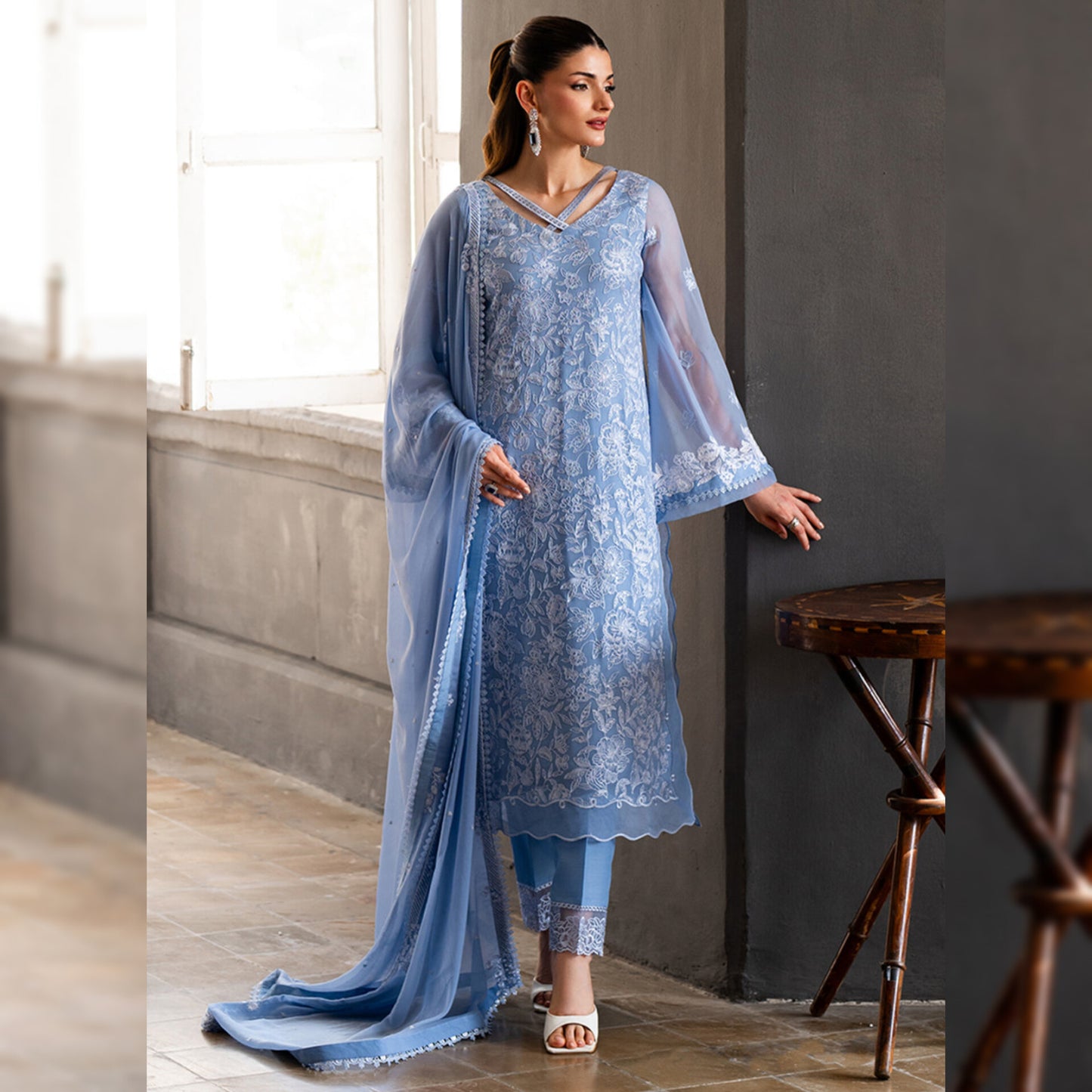 Azure Chiffon Fancy