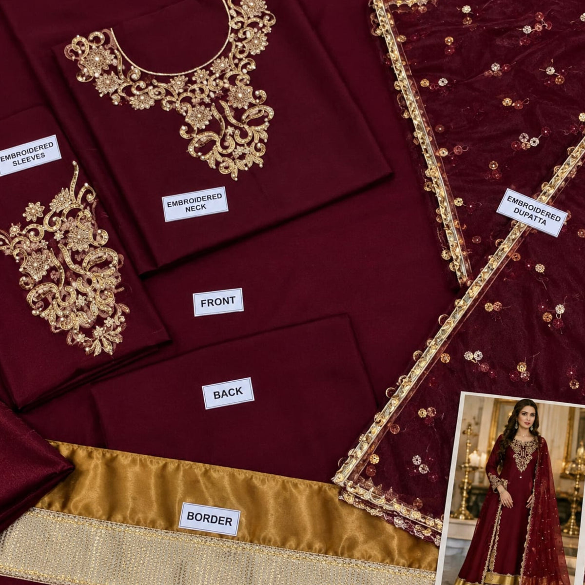 Ayeza Chiffon Fancy