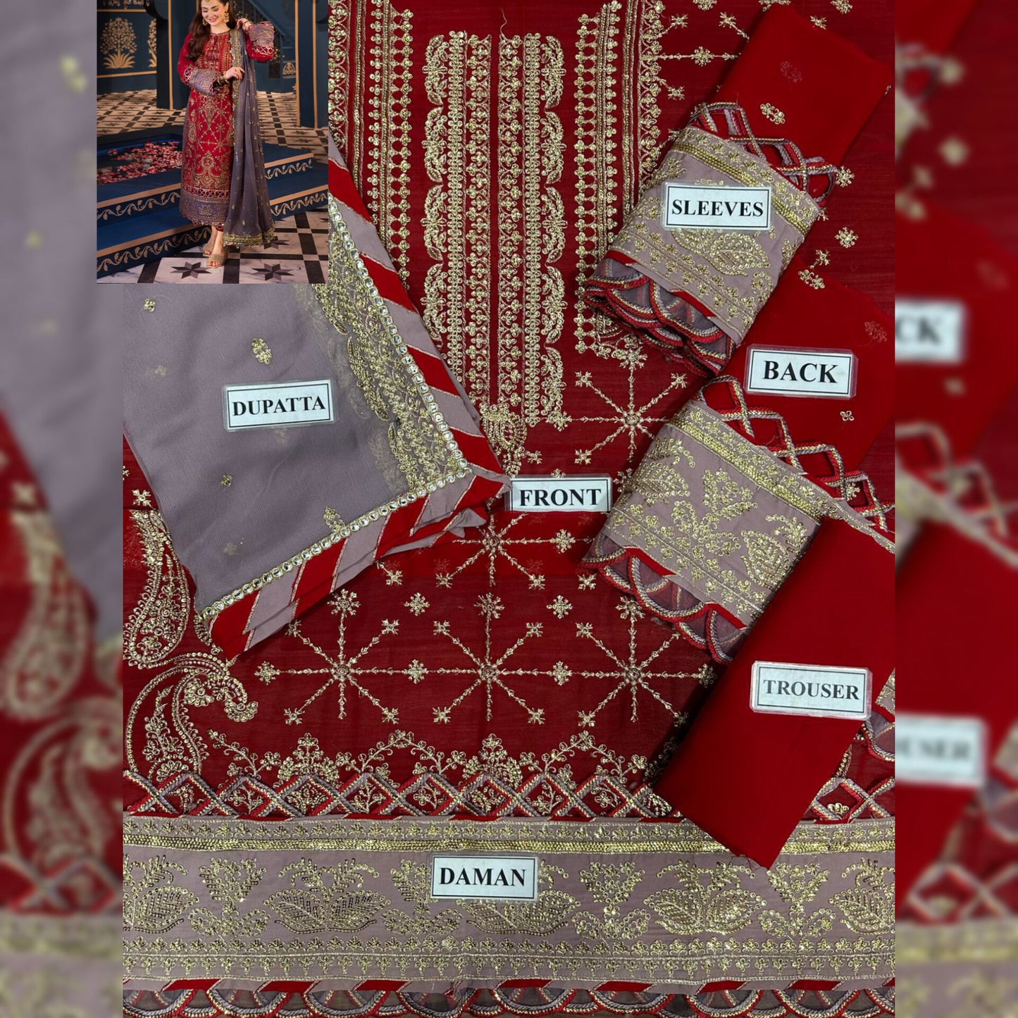 Asim Jofa Chiffon Fancy