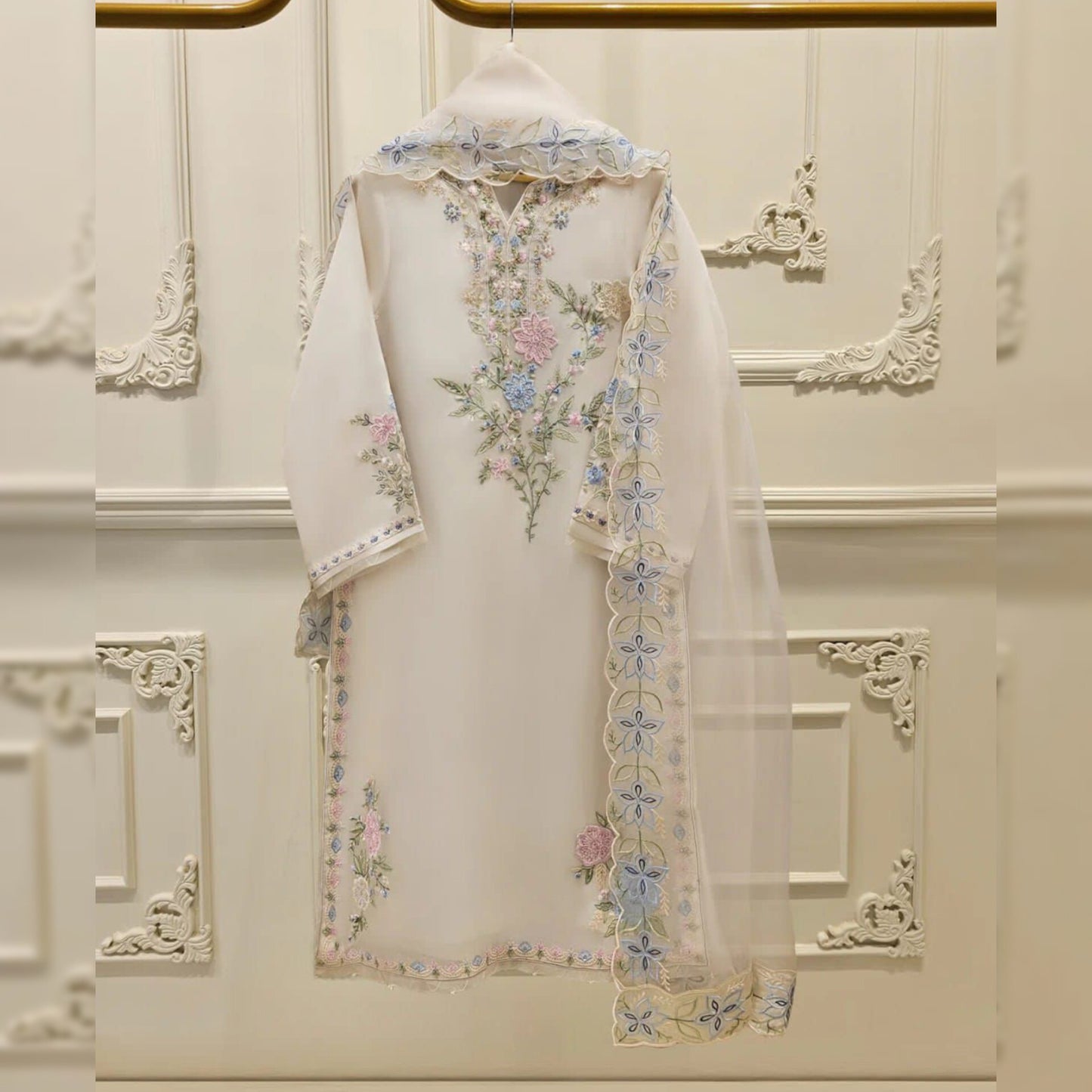 Agha Noor Organza Fancy