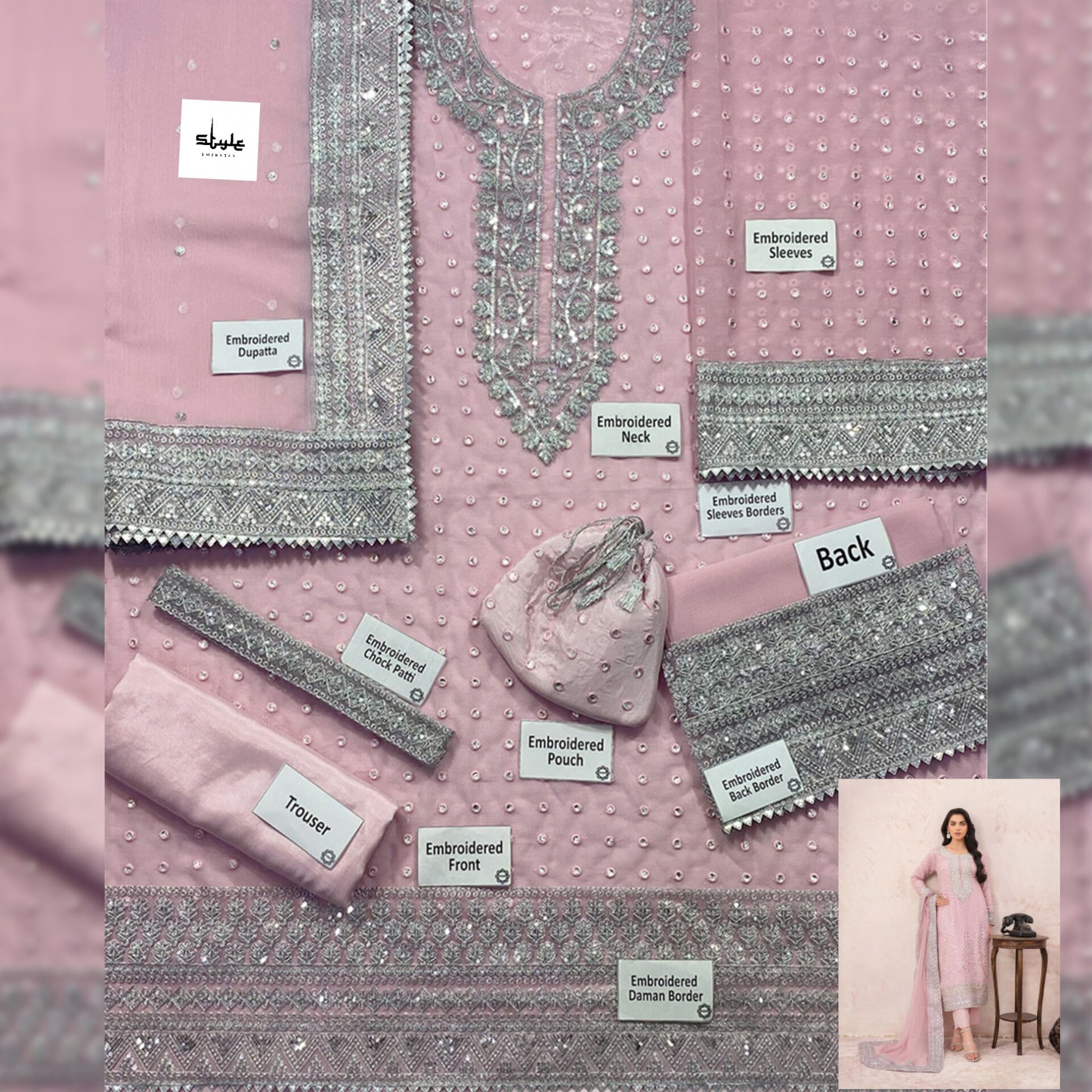 Haseens Chiffon Fancy