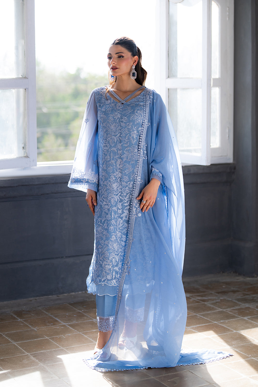 Azure Chiffon Fancy