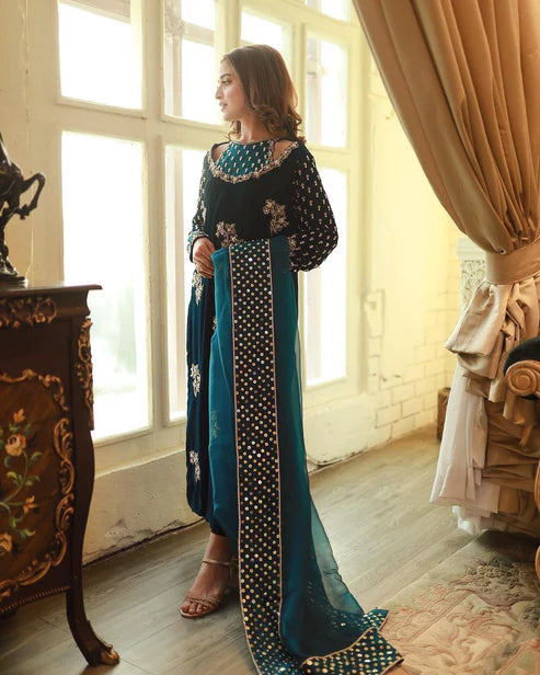 Afrozeh Velvet Fancy