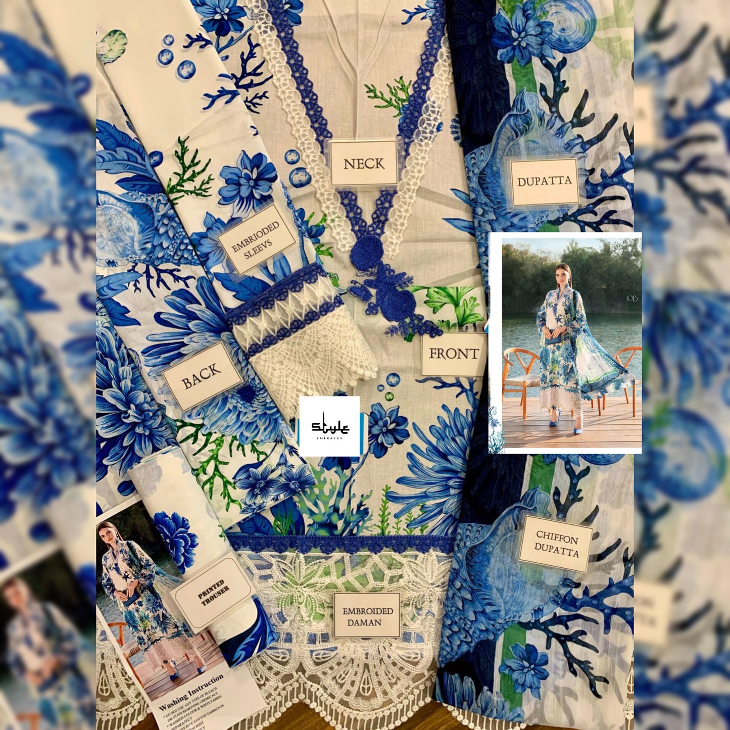 Maria B Lawn Fancy
