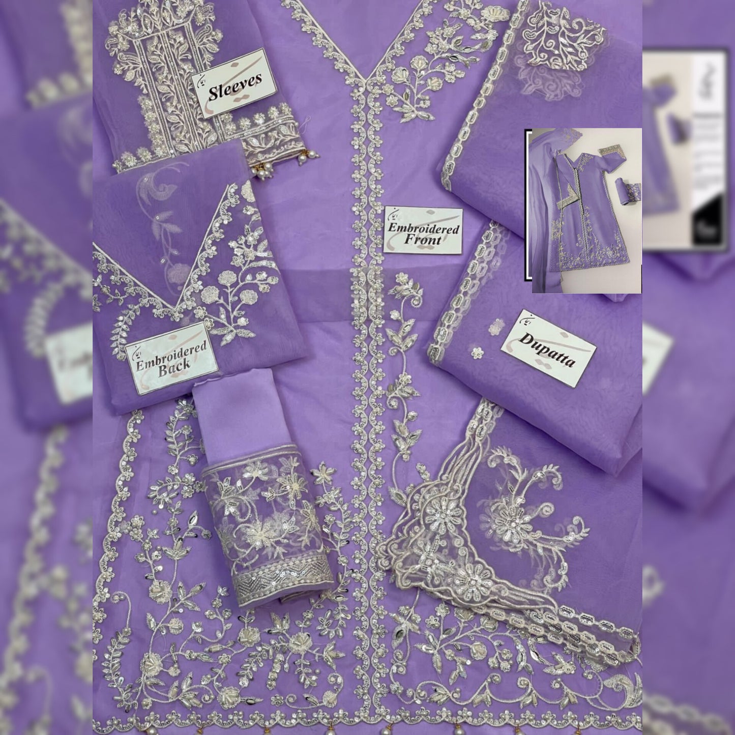 Agha Noor Organza Fancy