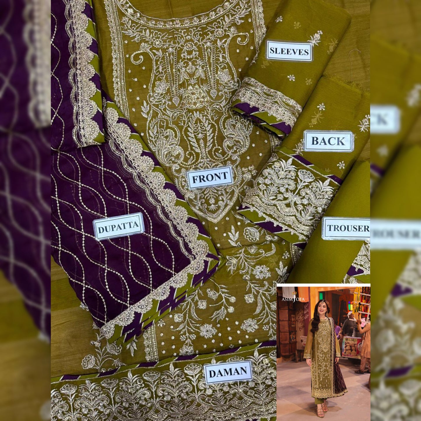 Asim Jofa Chiffon Fancy