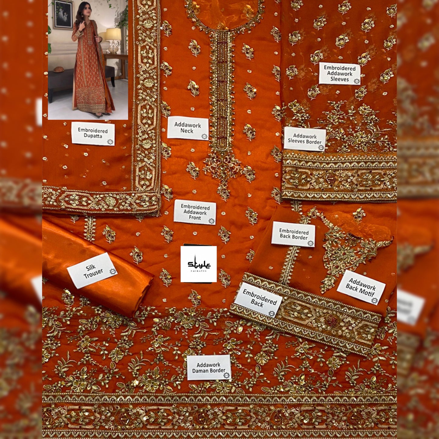 Haris Shakeel Chiffon Fancy