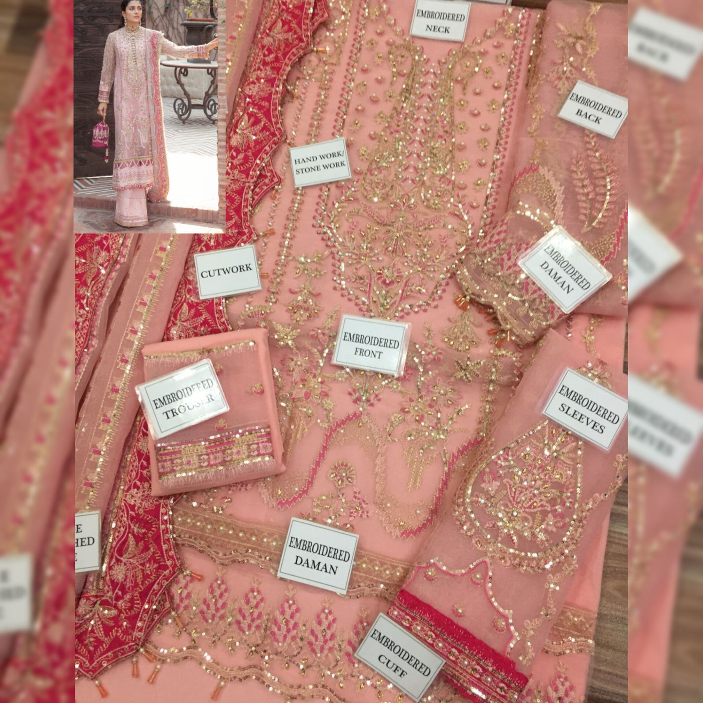 Afrozeh Organza Fancy