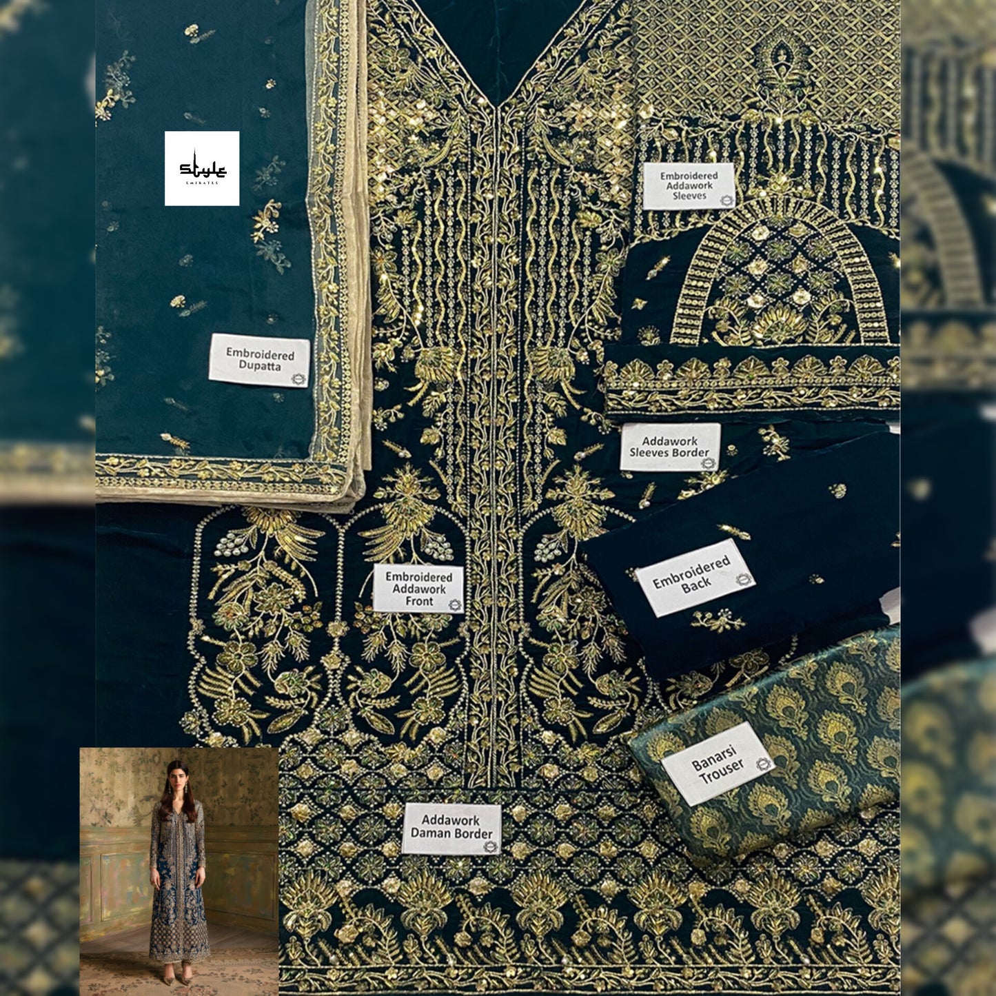 Faiza Saqlain Velvet Fancy