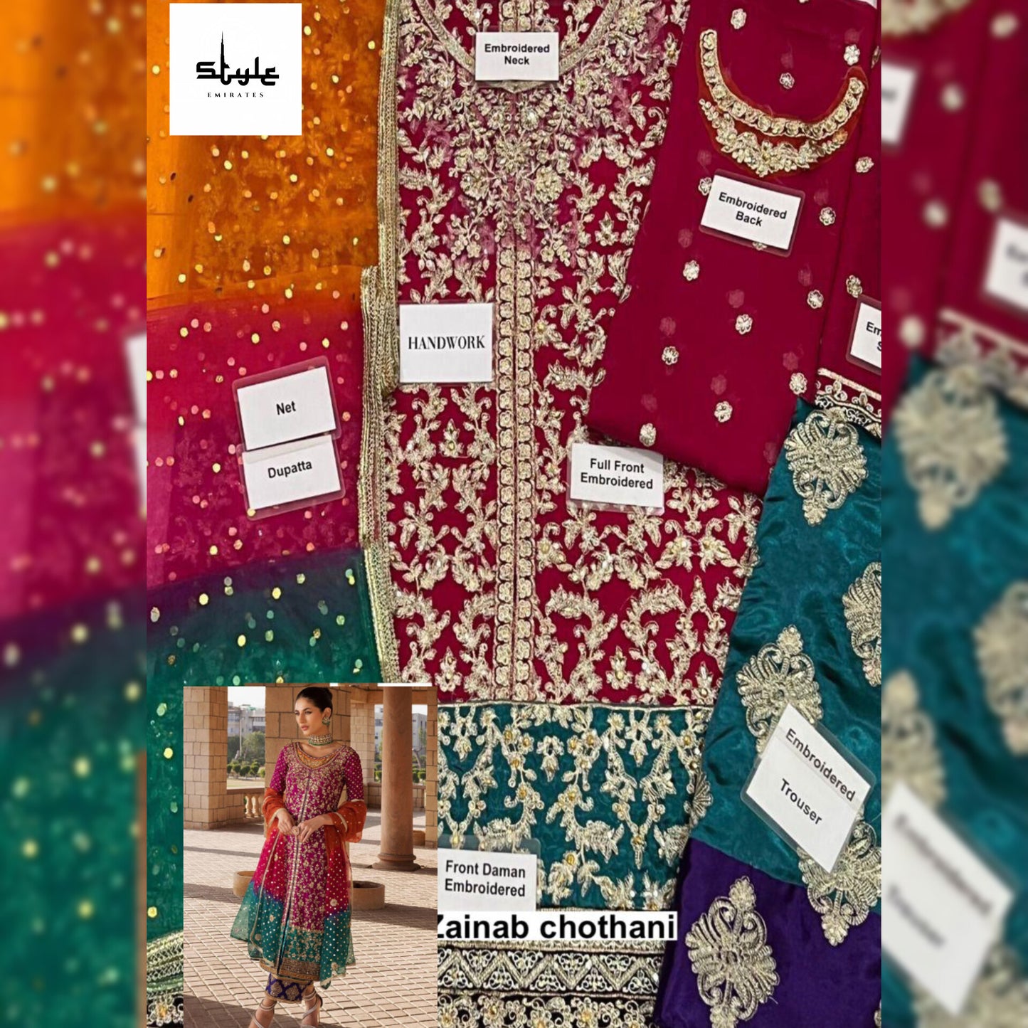 Zainab Chottani Chiffon Fancy