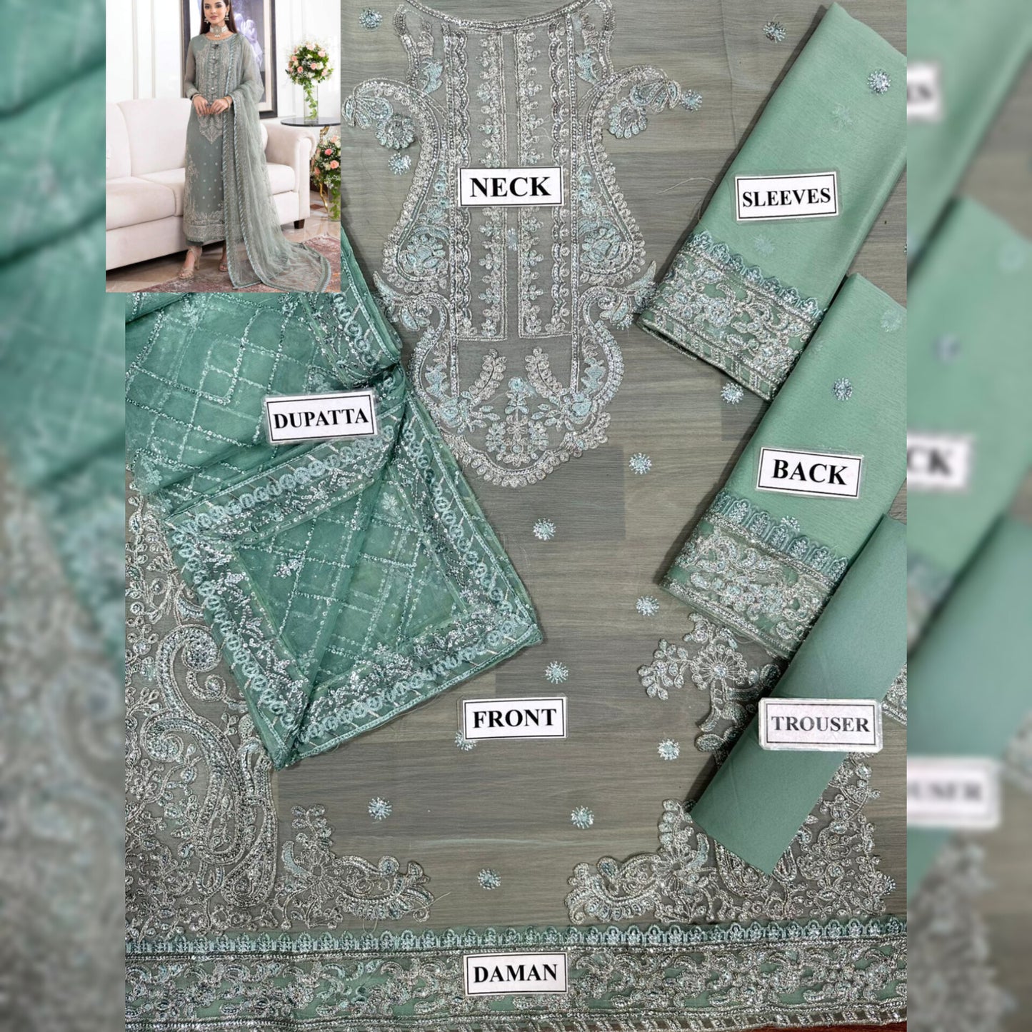 Asim Jofa Chiffon Fancy