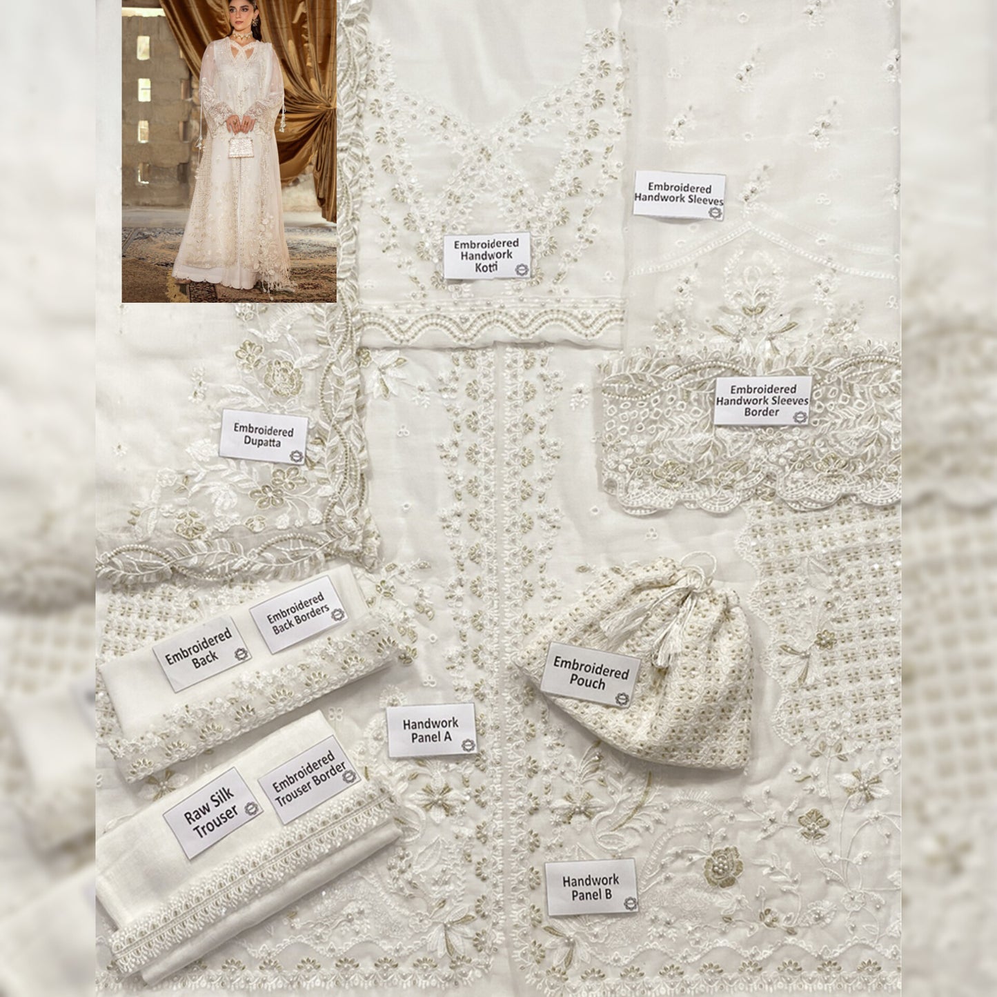 Qalamkar Chiffon Fancy