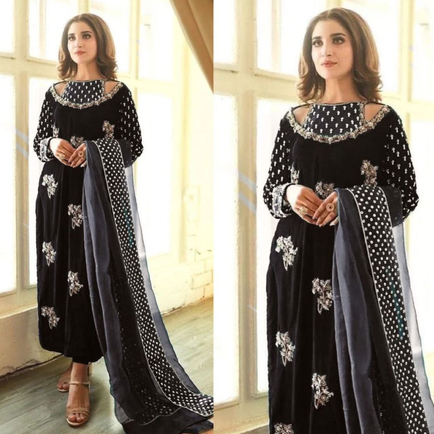 Afrozeh Velvet Fancy