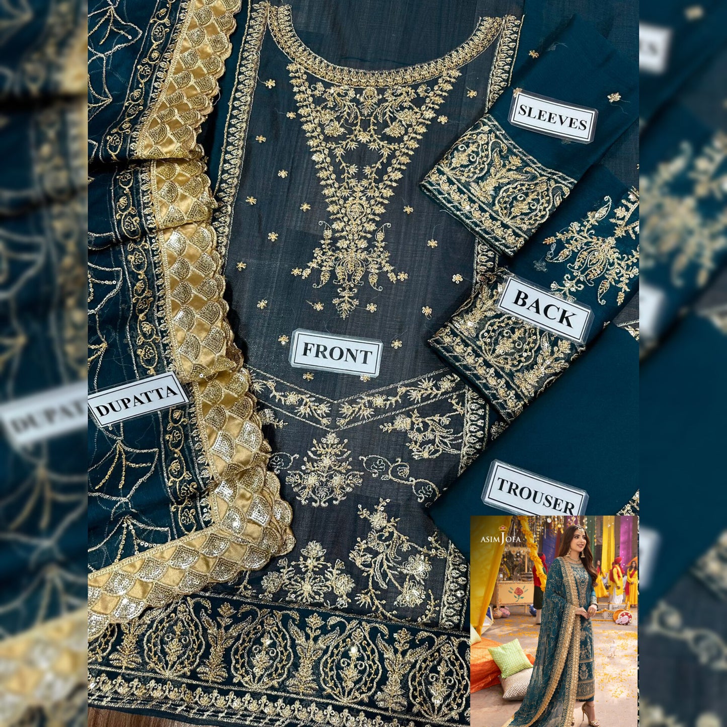 Asim Jofa Chiffon Fancy
