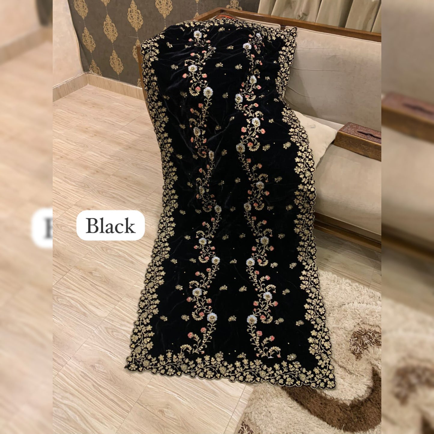 Velvet Shawl Fancy