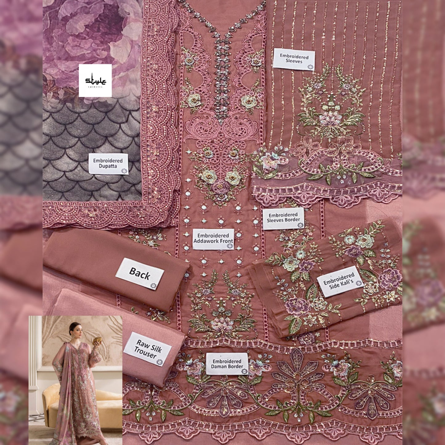 Maria B Chiffon Fancy