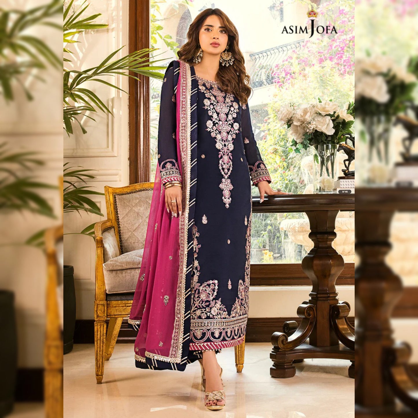 Asim Jofa Chiffon Fancy