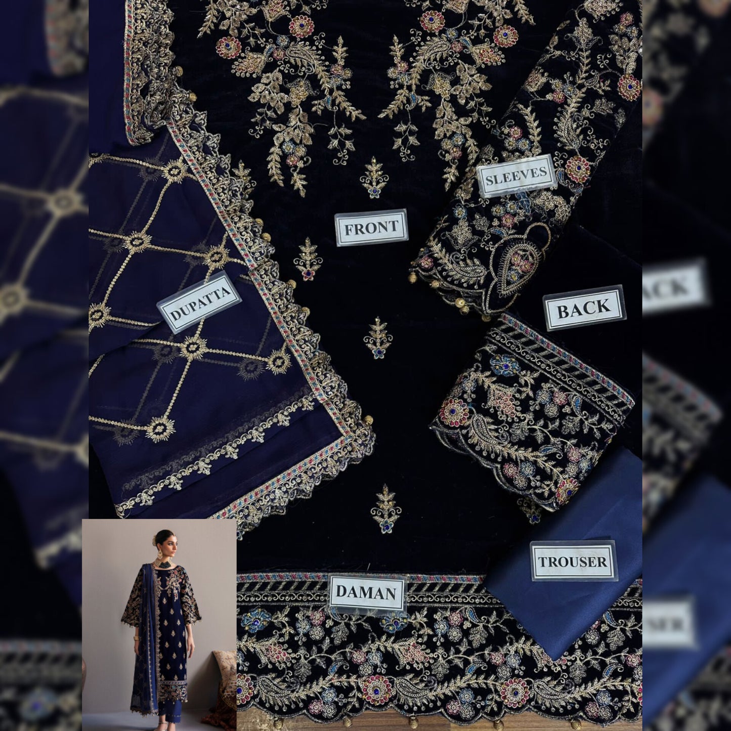 Emaan Adeel Velvet Fancy