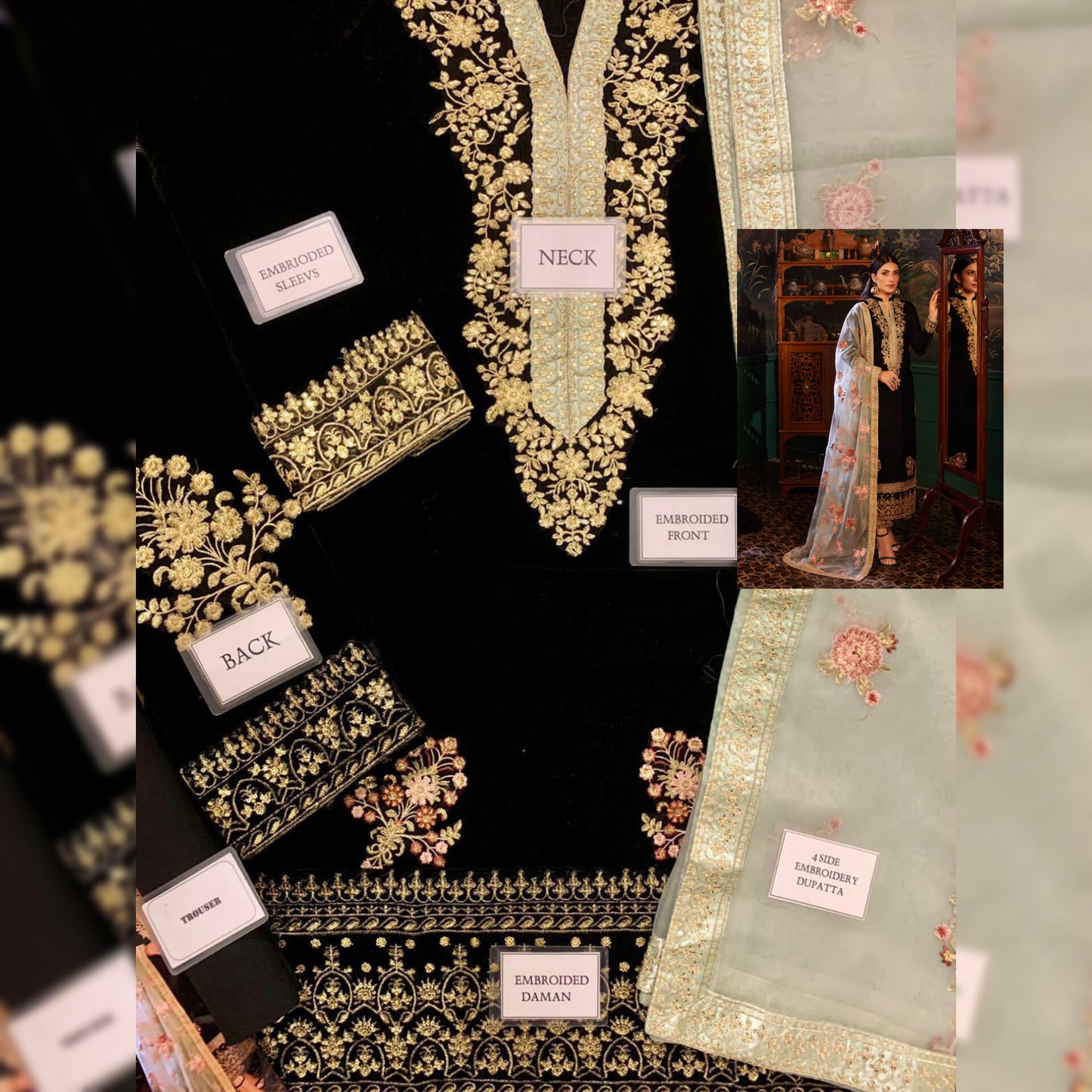 Zainab Chottani Velvet Fancy