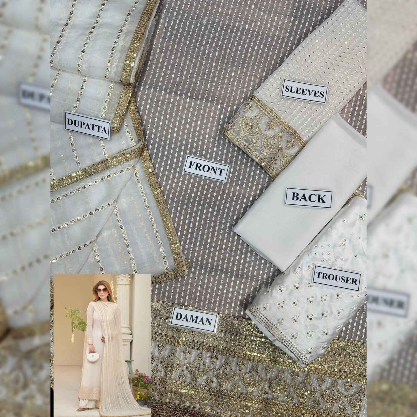 Erum Khan Chiffon Fancy