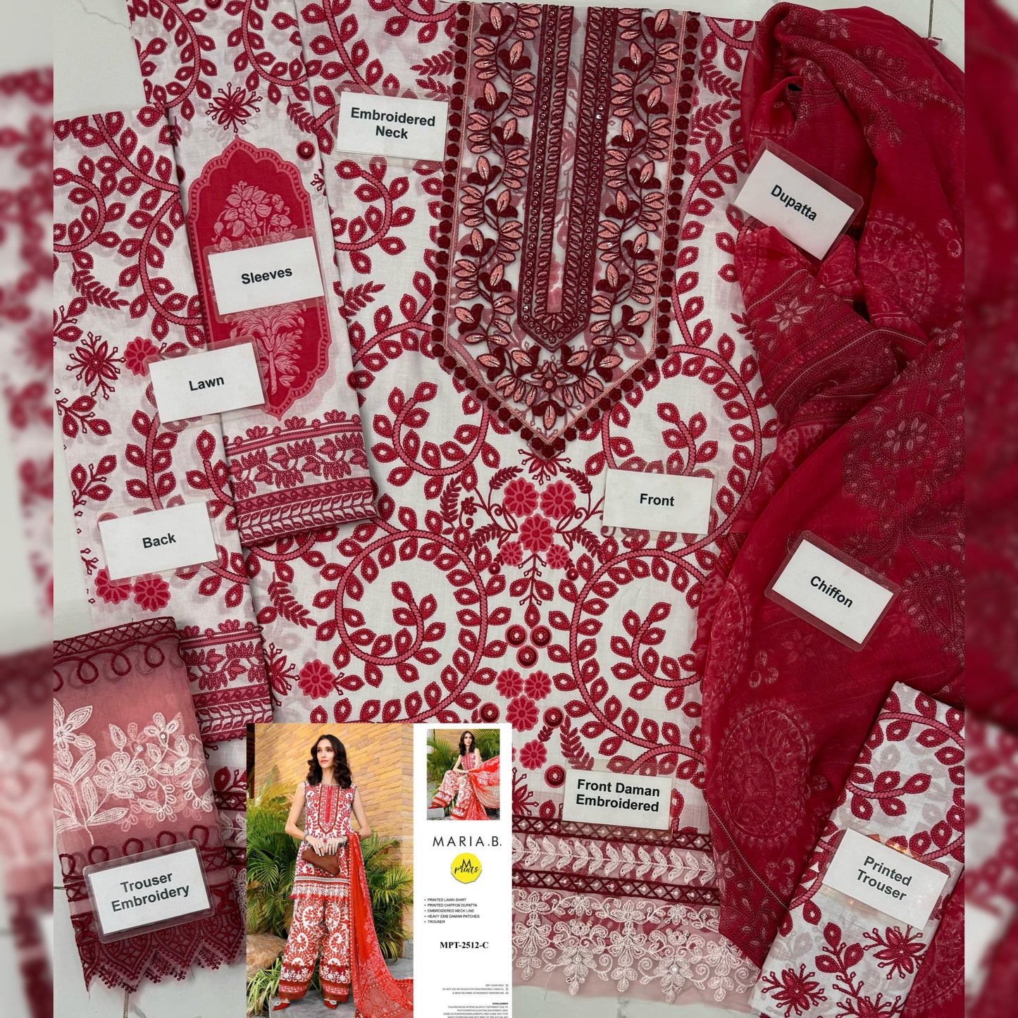 Maria B Lawn Fancy