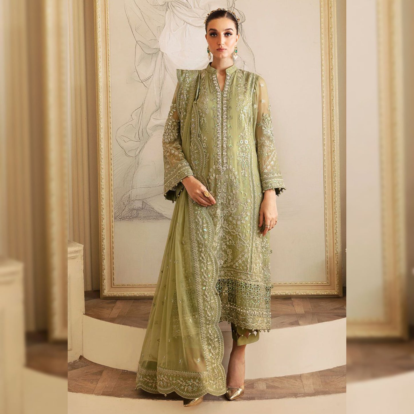 Gulaal Chiffon Fancy