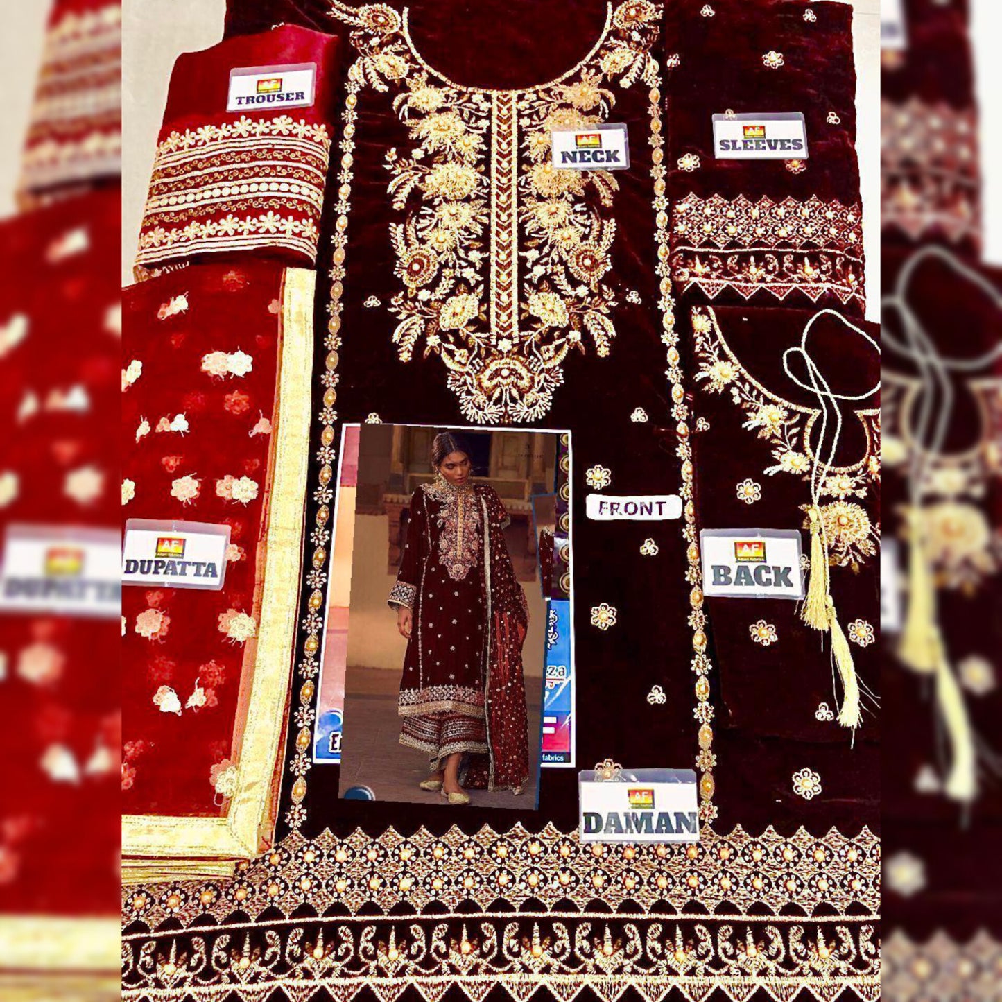 Annus Abrar Velvet Fancy