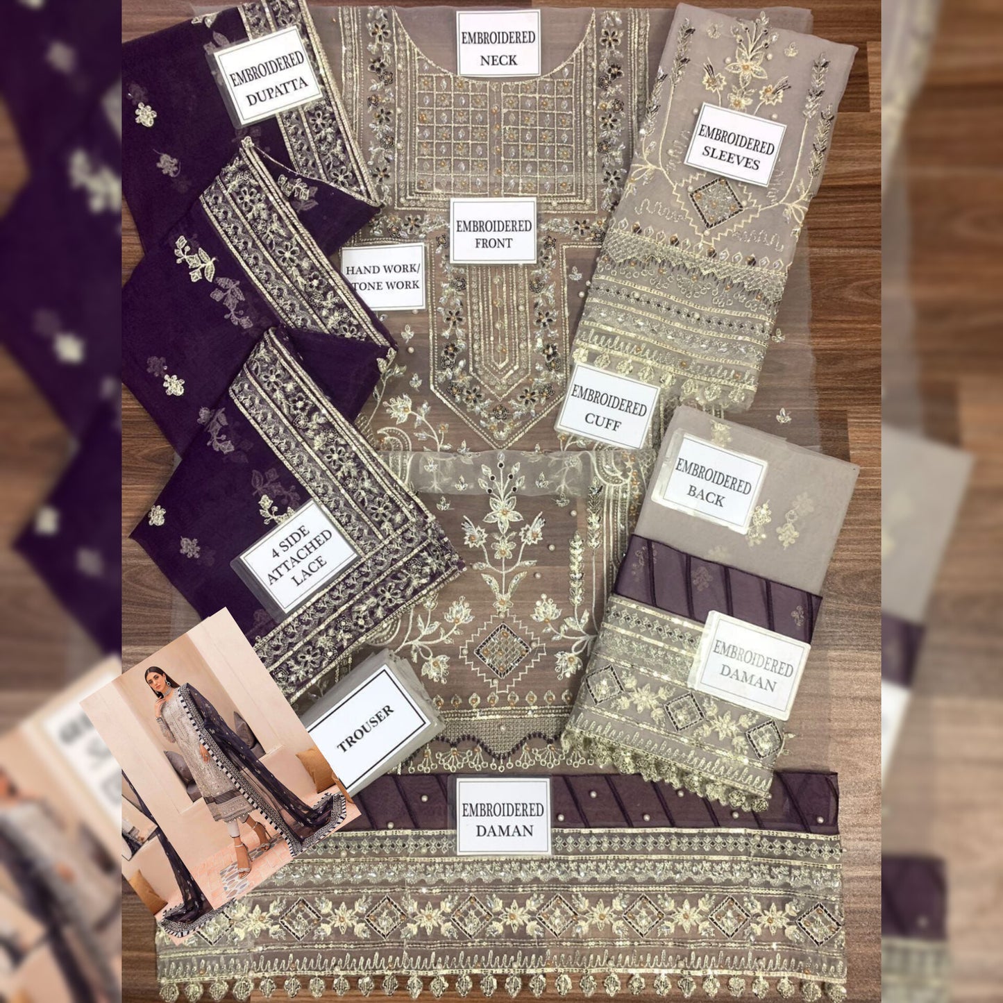 Gulaal Organza Fancy