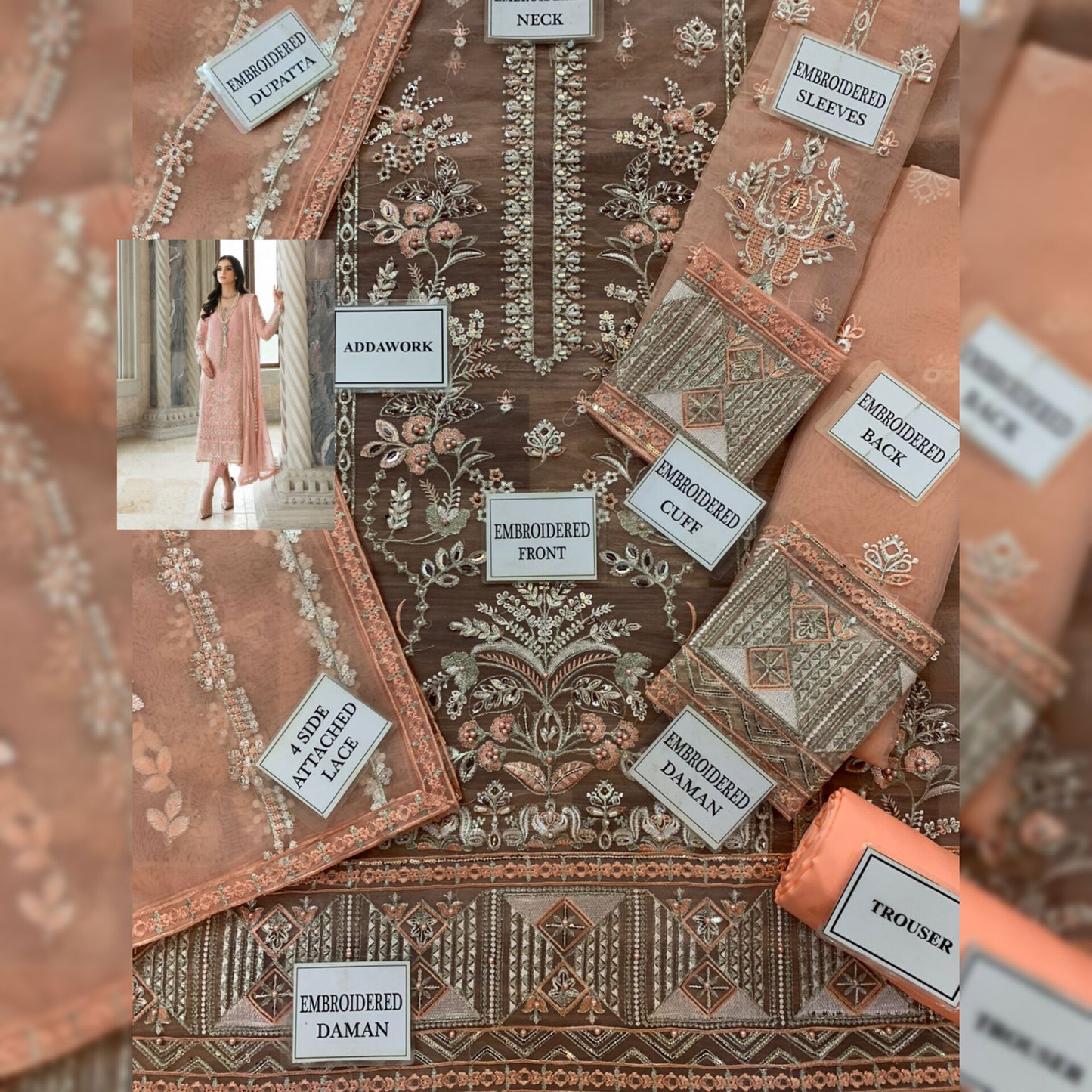 Gulaal Organza Fancy