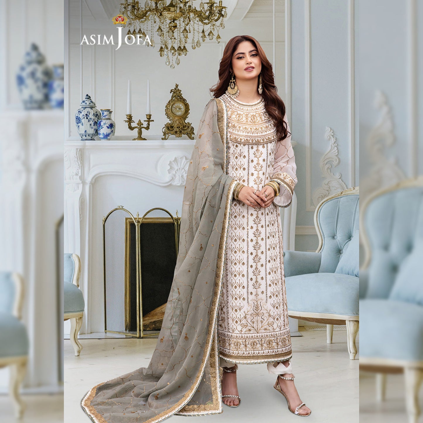 Asim Jofa Chiffon Fancy