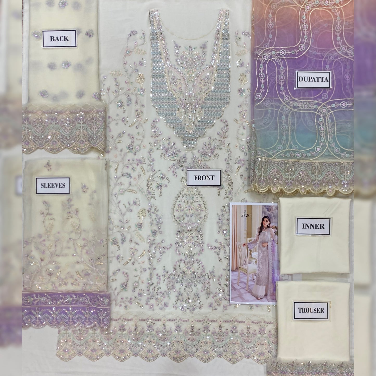 Kanwal Malik Chiffon Fancy