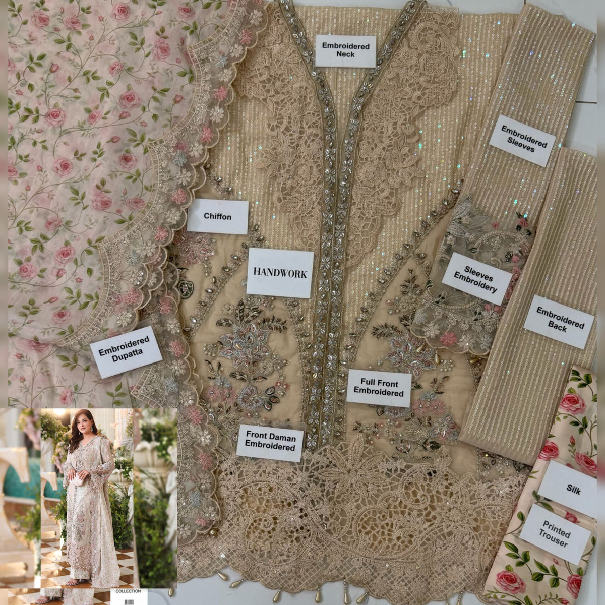 Maria B Chiffon Fancy