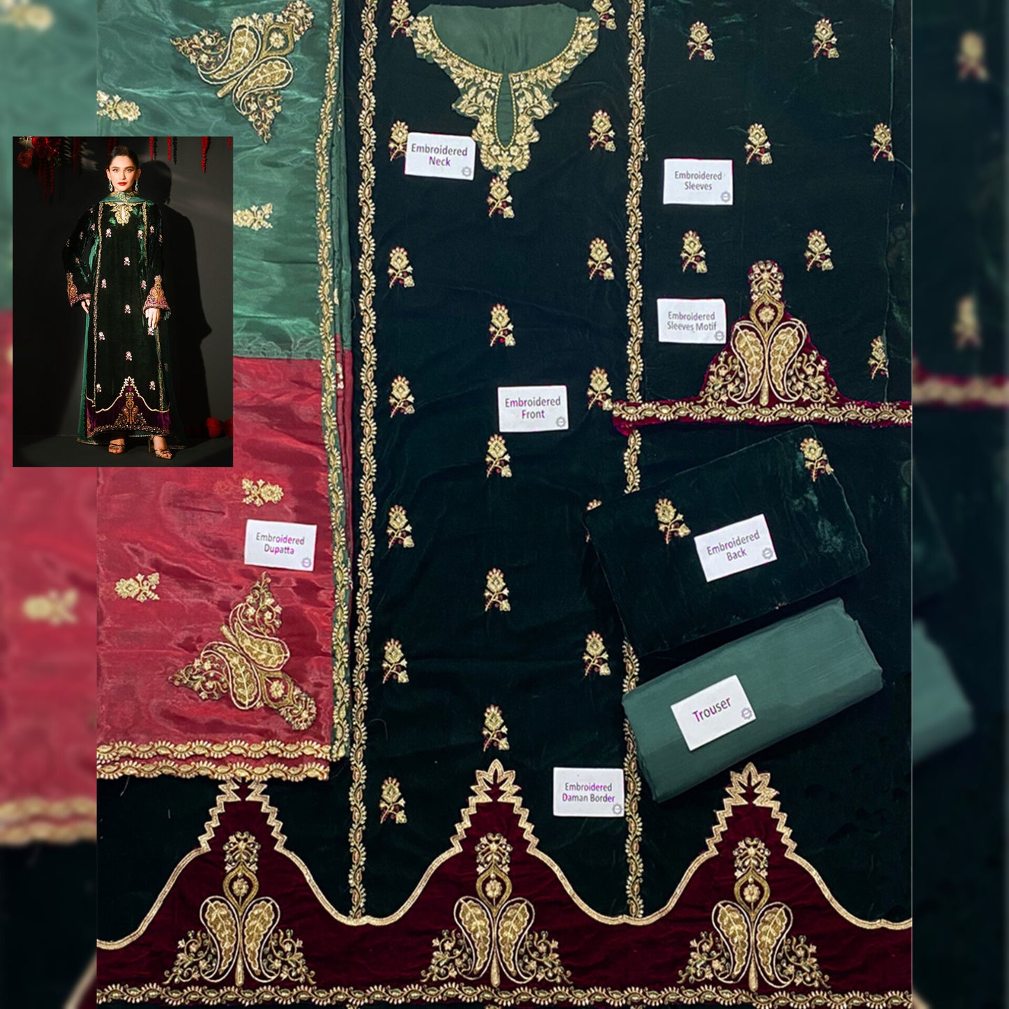 Ansab Jahangir Velvet Fancy