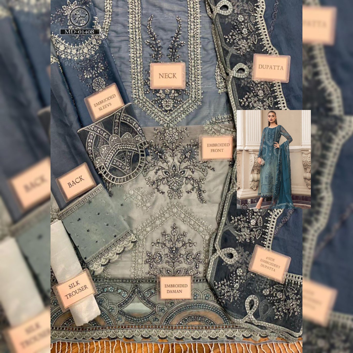 Maria B Chiffon Fancy