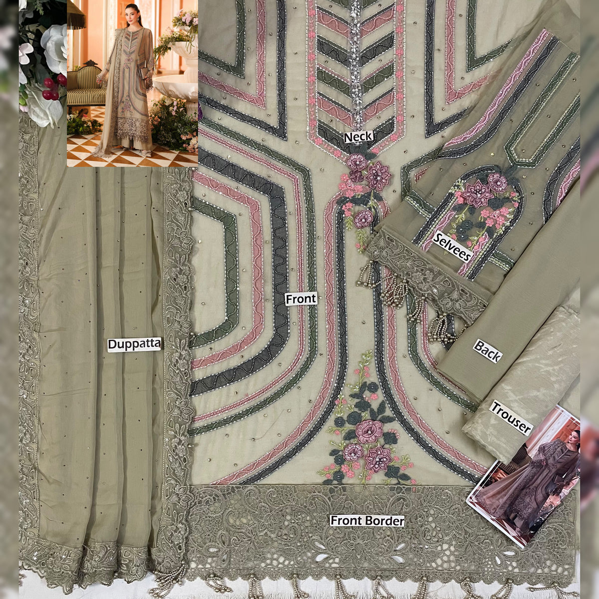 Maria B Chiffon Fancy