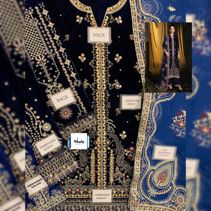 Qalamkar Velvet Fancy