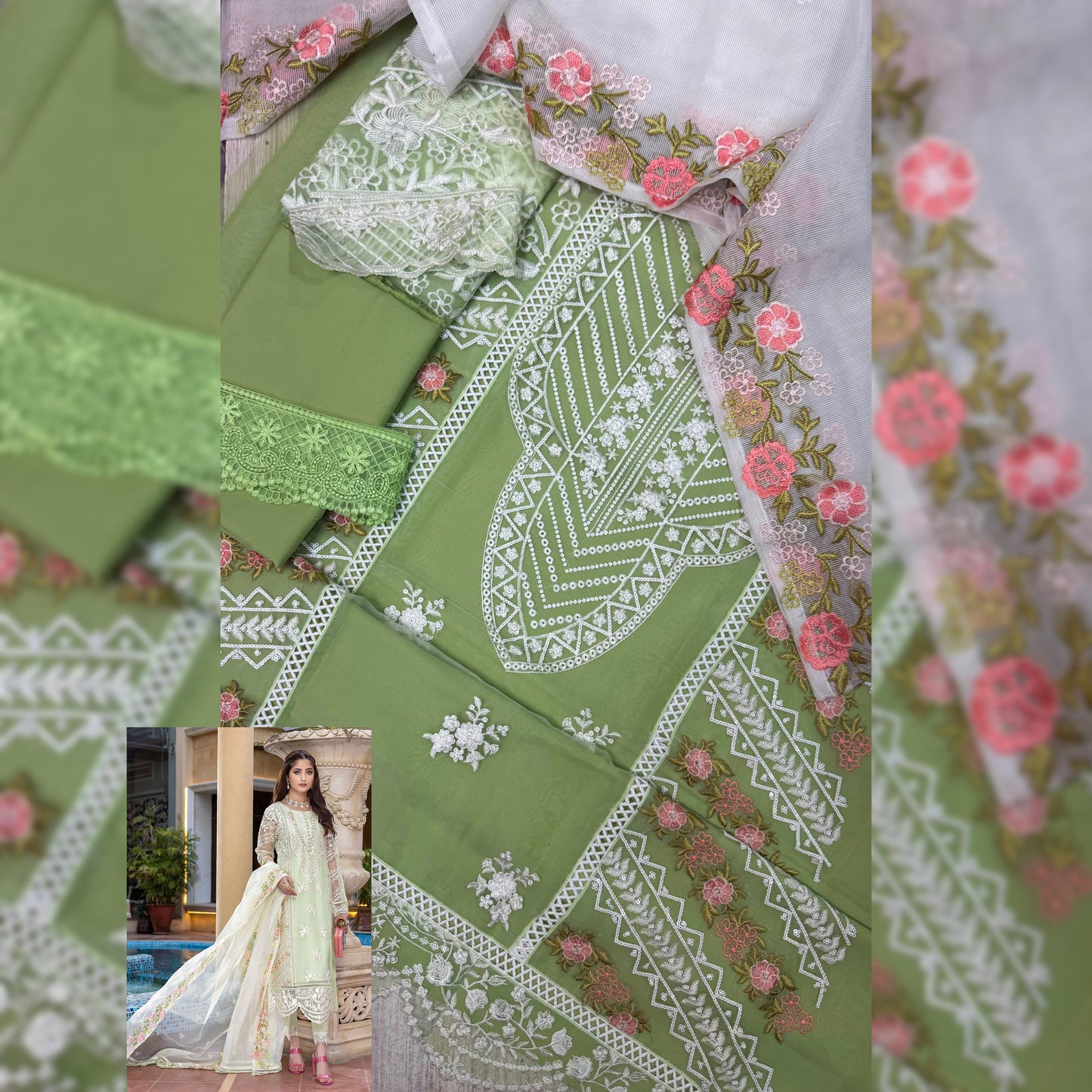 Azure Organza Fancy