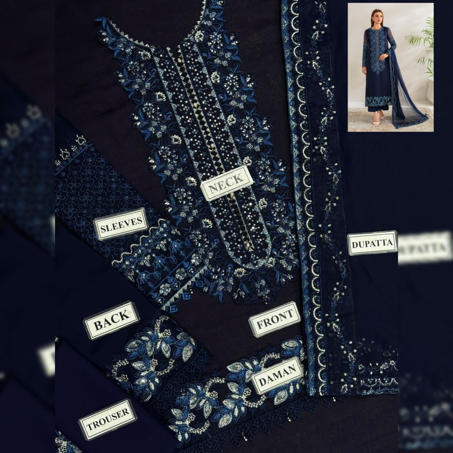 Sapphire Chiffon Fancy