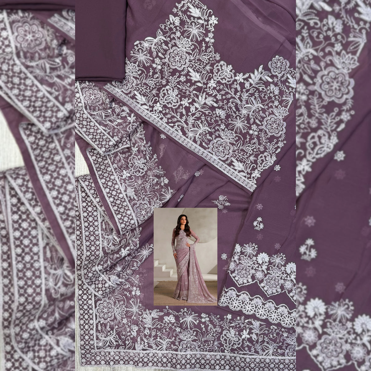 Zarif Chiffon Saree