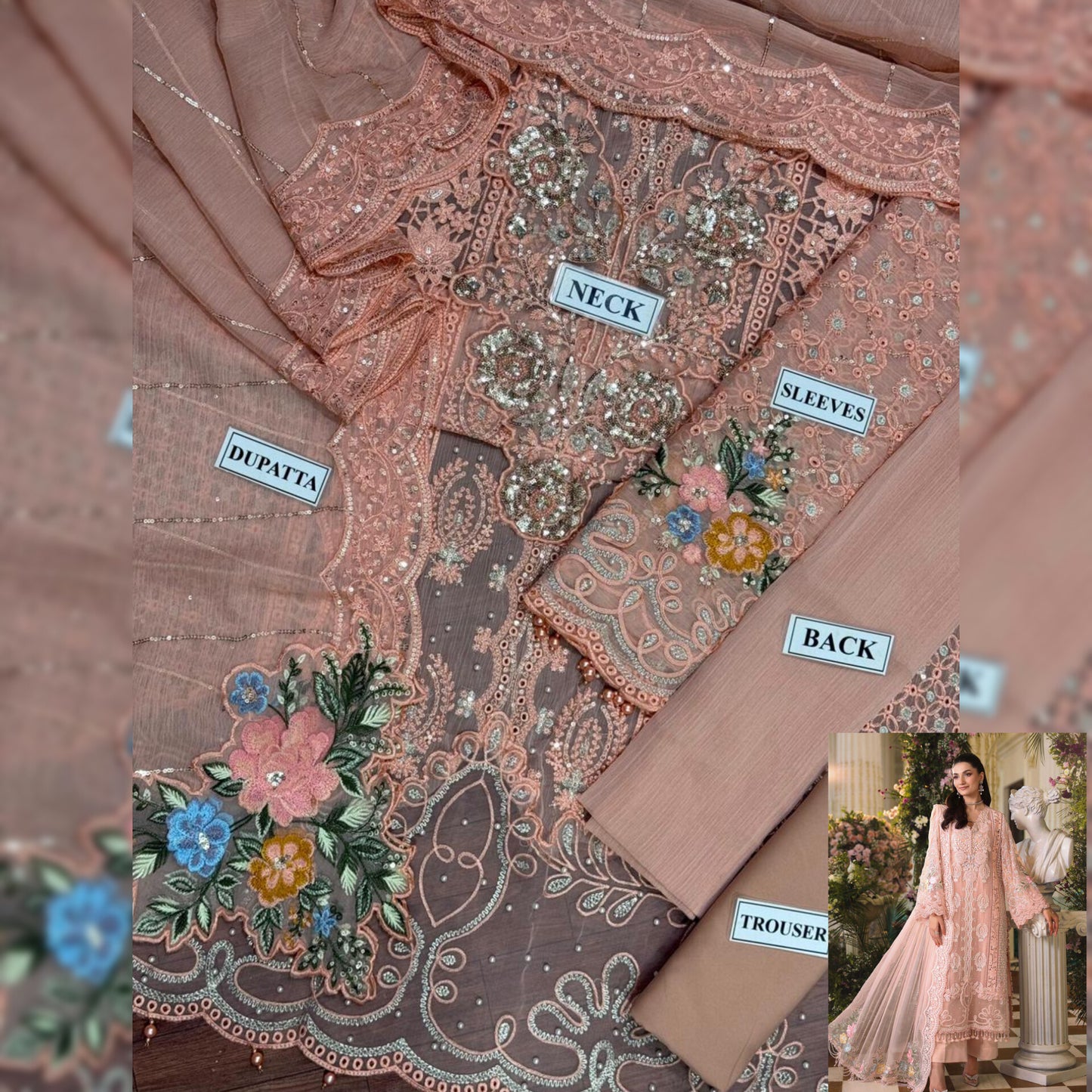 Maria B Chiffon Fancy
