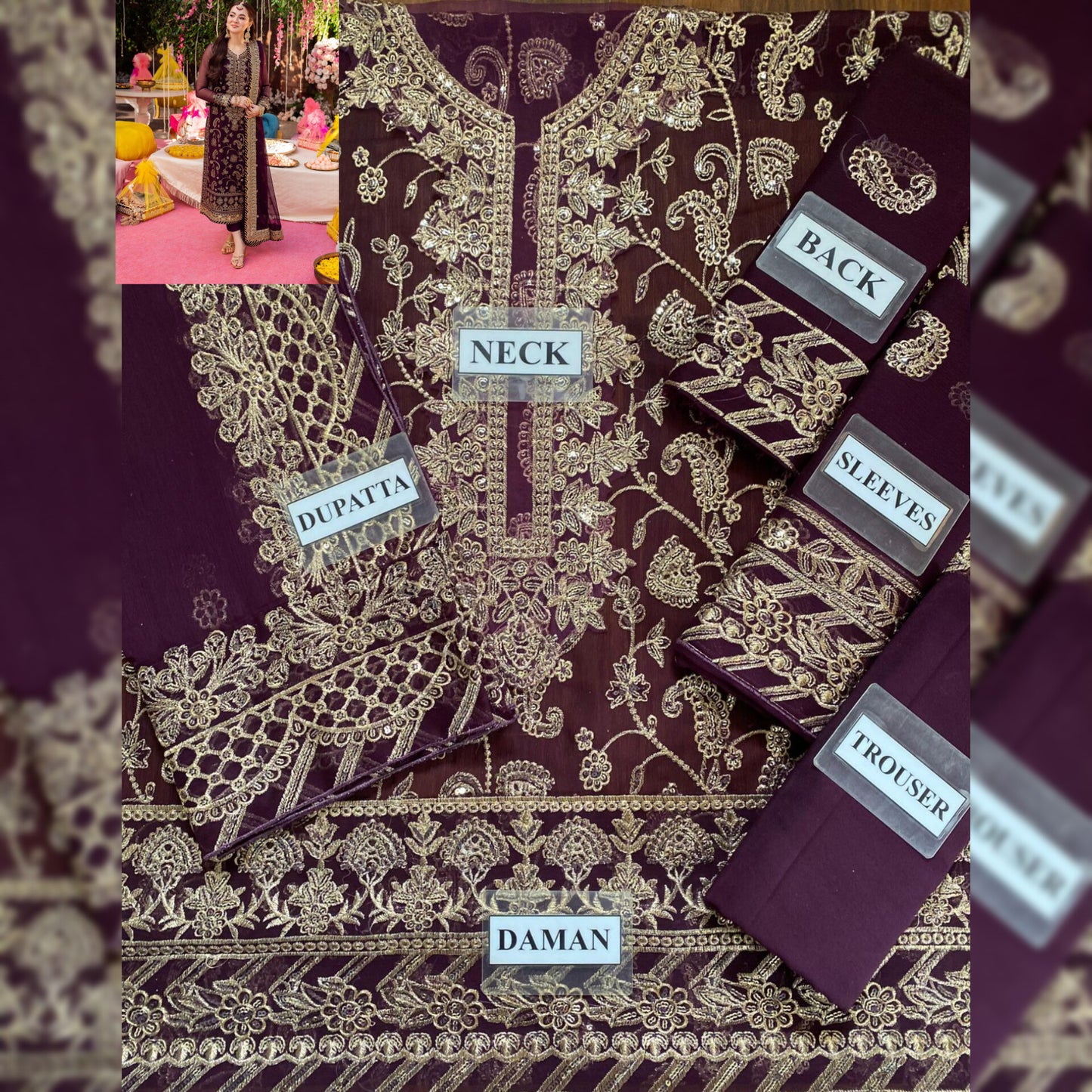 Asim Jofa Chiffon Fancy