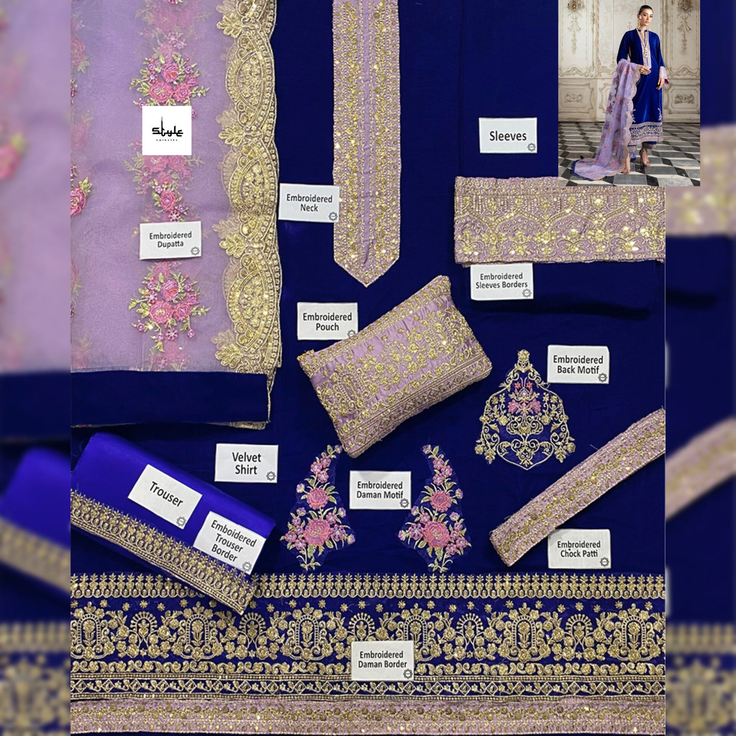 Zainab Chottani Velvet Fancy