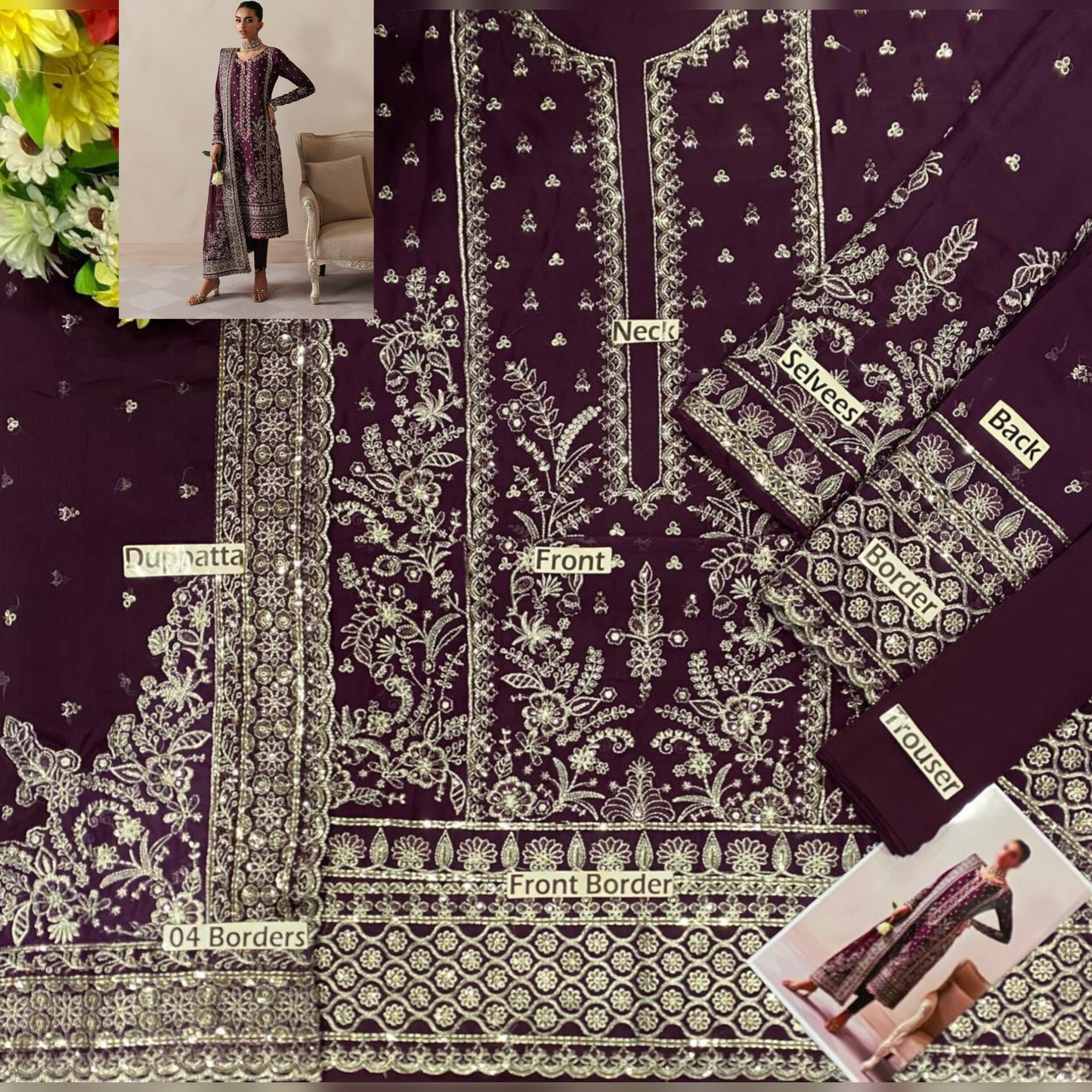 Gulaal Chiffon Fancy