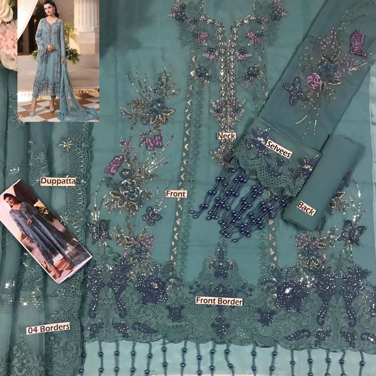 Maria B Chiffon Fancy