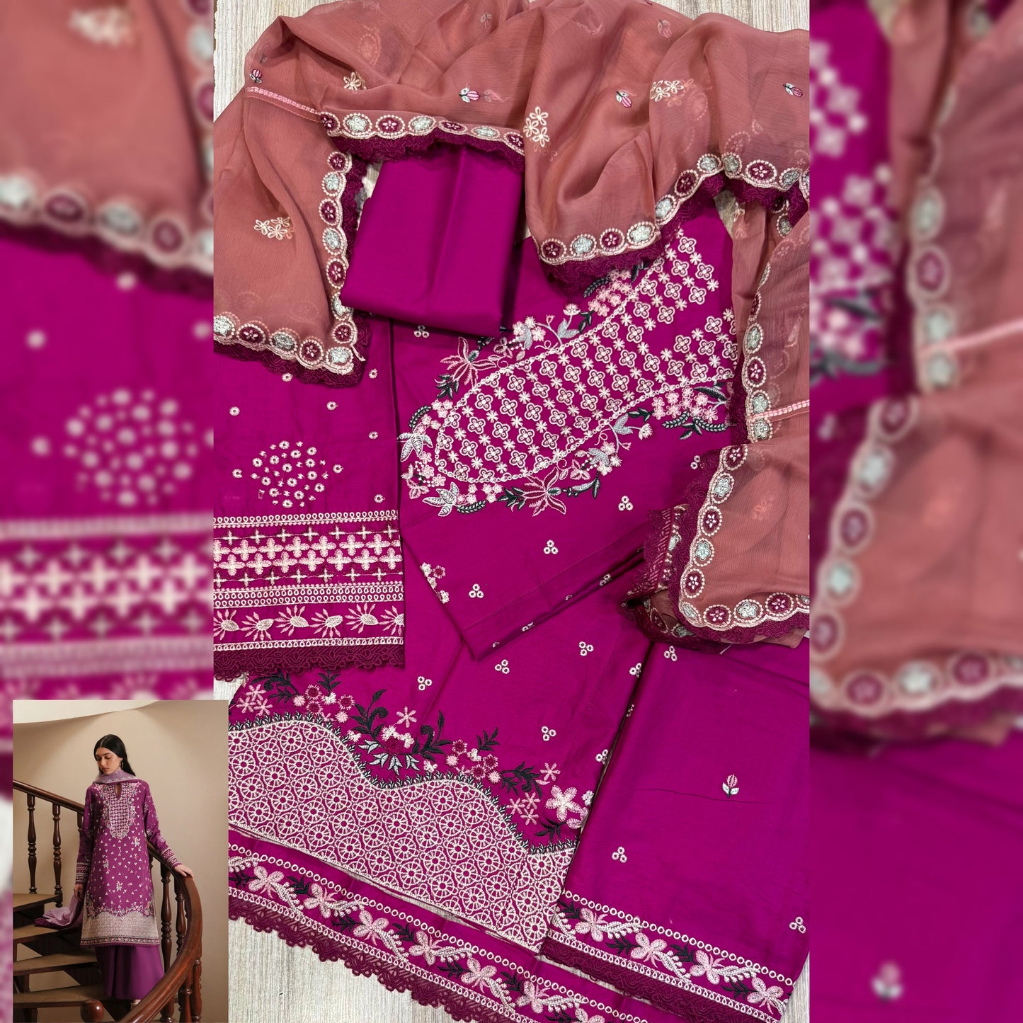 Afrozeh Lawn Fancy